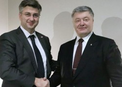 Порошенко и Пленкович обсудили перспективы участия Украины в энергетических проектах в Хорватии