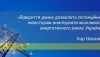 Насалик: Раскрытие данных позволит потенциальным инвесторам анализировать возможности энергетического рынка Украины