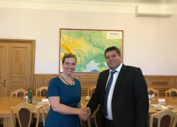 Віце-прем’єр-міністр України Володимир Кістіон зустрівся з головою Бюро енергетики та природних ресурсів Державного департаменту США Сандрою Оудкірк